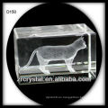 Grabado láser 3D Cat Inside Crystal cube